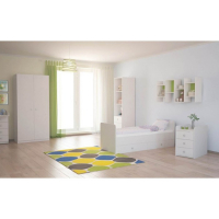 Детская кровать-трансформер &laquo;Фея 1100&raquo;, цвет белый