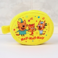 Мочалка детская Три кота &laquo;Пляж&raquo; размер 15х10см