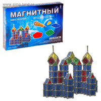 Конструктор магнитный &laquo;Кристалл&raquo;, 46 деталей