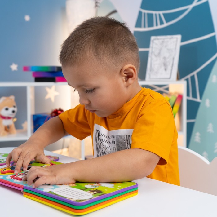 Книжка с мягкими пазлами EVA &laquo;Мамы и малыши&raquo;, 12 стр.