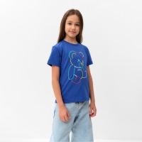 Футболка детская MINAKU "Gummy bear", цвет электрик, рост 104 см Футболка детская MINAKU "Gummy bear", цвет электрик, рост 104 см