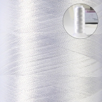 Нить атласная, 120D/2, 2700 м, цвет белый Нить атласная, 120D/2, 2700 м, цвет белый