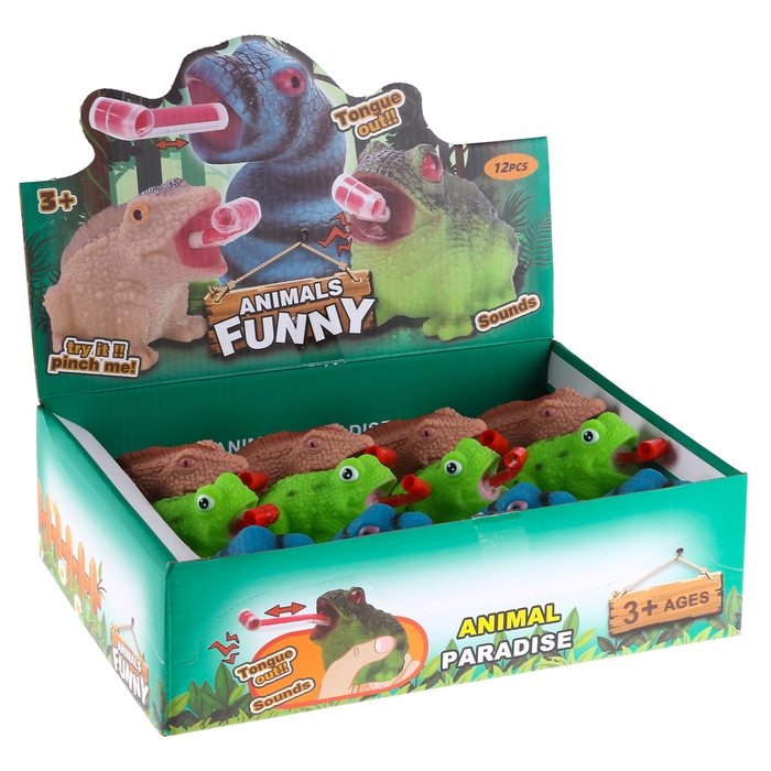 Мялка &laquo;Рептилия&raquo; с язычком, виды МИКС