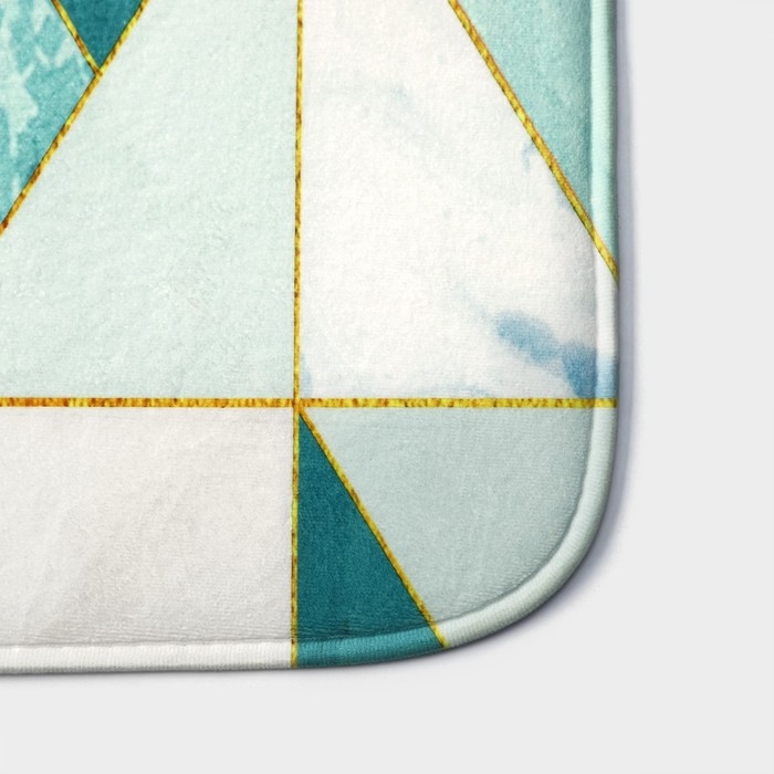 Коврик для ванной и тулета Доляна «Малахит», 43×120 см, цвет зелёный Коврик для ванной и тулета Доляна «Малахит», 43×120 см, цвет зелёный