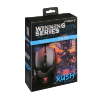 Мышь Smartbuy RUSH Dark, игровая, беспроводная, 1600 dpi, 2хААА, USB, подсветка, чёрная Мышь Smartbuy RUSH Dark, игровая, беспроводная, 1600 dpi, 2хААА, USB, подсветка, чёрная