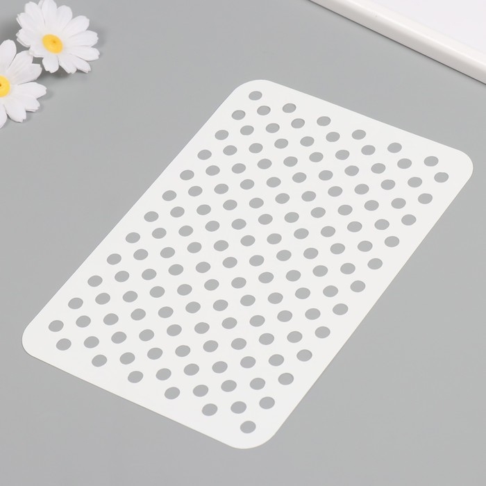 Трафарет пластиковый "Горох", 16х24 см