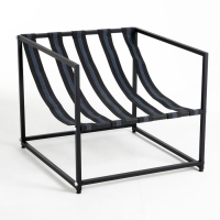 Стул "Дублин" разборный, Черный кофейный