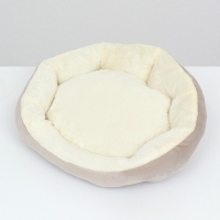 Лежанка для животных "Кувшинка", 35 см, серо-белая Лежанка для животных "Кувшинка", 35 см, серо-белая