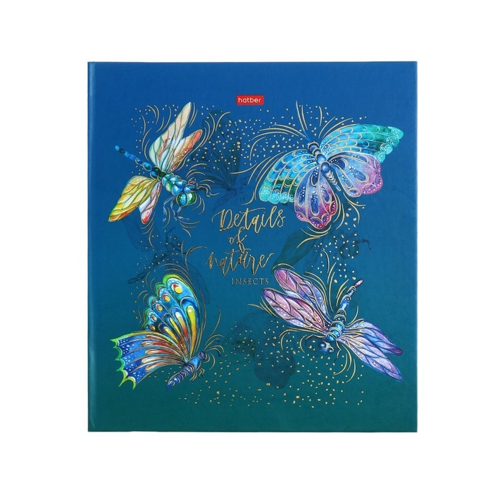 Папка на 2 кольцах А5 Папка на 2 кольцах А5 "Тонкости природы", твёрдая обложка, матовая ламинация, 3D фольга