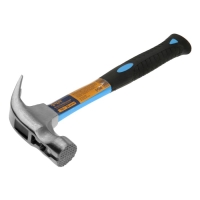 Молоток-гвоздодер ТУНДРА, боек с магнитом, фиберглассовая 2К рукоятка, 750 г Молоток-гвоздодер ТУНДРА, боек с магнитом, фиберглассовая 2К рукоятка, 750 г