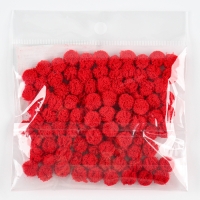 Набор деталей для декора «Бомбошки», 100 шт., размер одной шт. — 1 см, цвет красный Набор деталей для декора «Бомбошки», 100 шт., размер одной шт. — 1 см, цвет красный