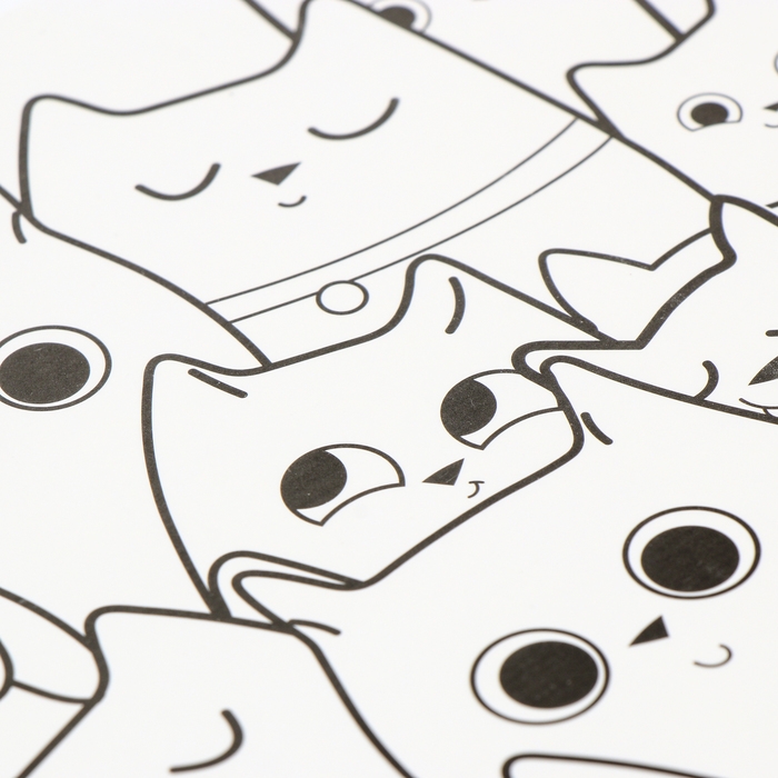 Магнит-раскраска многоразовая «Котики», 14,8 × 21 см Магнит-раскраска многоразовая «Котики», 14,8 × 21 см