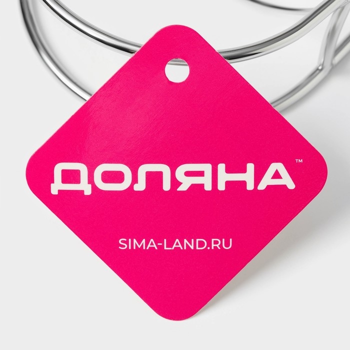 Фруктовница Доляна &laquo;Вертикаль&raquo;, 20&times;10&times;33 см, цвет хром