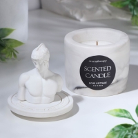 Свеча в бетоне ароматическая "Шангрила", соевый воск