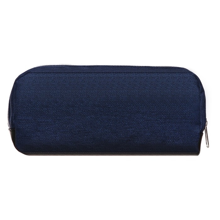 Пенал мягкий 2 отделения, 100 х 210 х 65 мм, объёмный, Calligrata, джинс