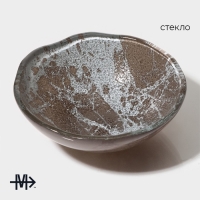 Миска Magistro &laquo;Мрамор&raquo;, d=12,5 см, цвет графит