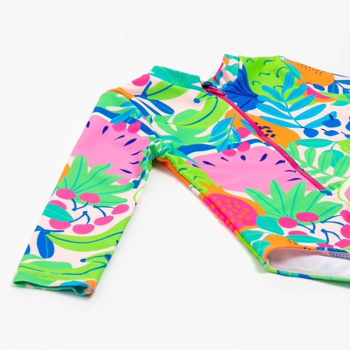 Купальник слитный детский MINAKU с рукавами, рост 110-116