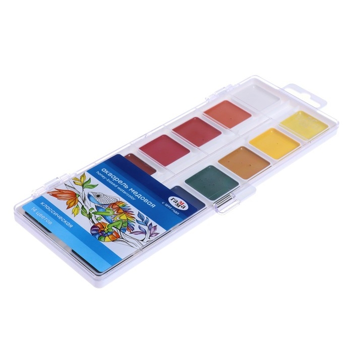Акварель 14 цветов Акварель 14 цветов "Классическая", без кисти
