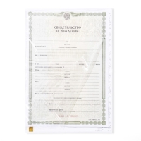 Папка для свидетельства о рождении &laquo;Зайки&raquo;, А5