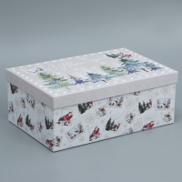 Набор подарочных коробок 6 в 1 &laquo;Новогодняя акварель&raquo;, 20 х 12.5 х 7.5 ‒ 32.5 х 20 х 12.5 см, Новый год