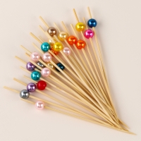 Шпажки для канапе &laquo;Жемчужина&raquo; набор 24 шт., цвет МИКС