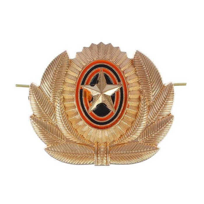 Кокарда со звездой в лавре 5,5х4,5 см, металл, 5 шт. Кокарда со звездой в лавре 5,5х4,5 см, металл, 5 шт.