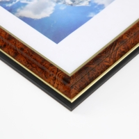 Фоторамка пластик "Офис" 15х21 см, карельская береза