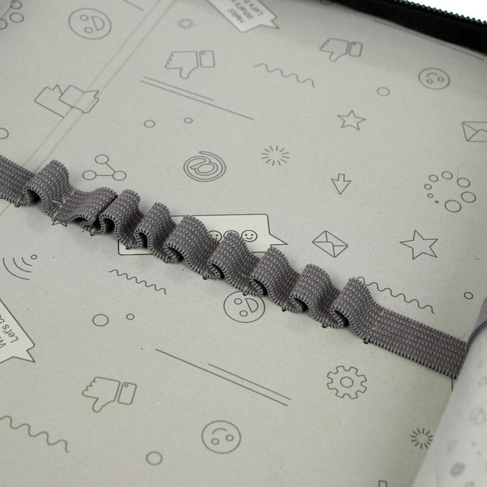 Пенал 1 секция, 130 х 210 х 40 мм, 2 откидные планки, тканевый, Calligrata TOP, Content "Космос синий"