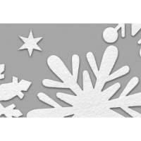Набор снежинок для декора, счётный материал, цвет белый Набор снежинок для декора, счётный материал, цвет белый