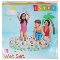 Бассейн надувной &laquo;Ананасы&raquo;, 132 х 28 см, от 2 лет, 59431NP INTEX