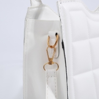 Сумка женская тоут на молнии, цвет белый Сумка женская тоут на молнии, цвет белый