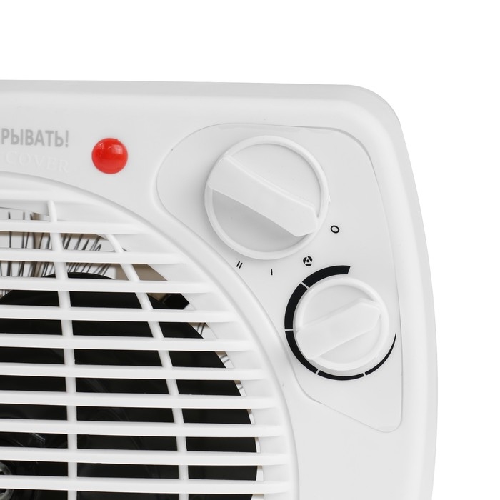 Тепловентилятор Luazon LTO-04, напольный, 2000 Вт, 2 режима, до 20 м&sup2;, белый