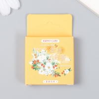 Наклейки для творчества "Розы и фрукты" набор 46 шт 4,4х4,4х1,1 см