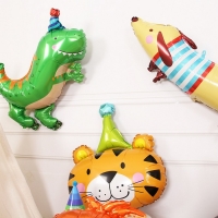 Шар фольгированный 32" &laquo;Дракон в колпаке&raquo;, цвет зелёный