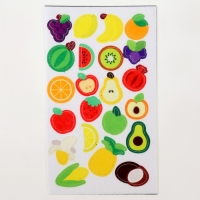 Наклейки из фетра &laquo;Фрукты&raquo;, 11 х 18,5 см, 22 шт