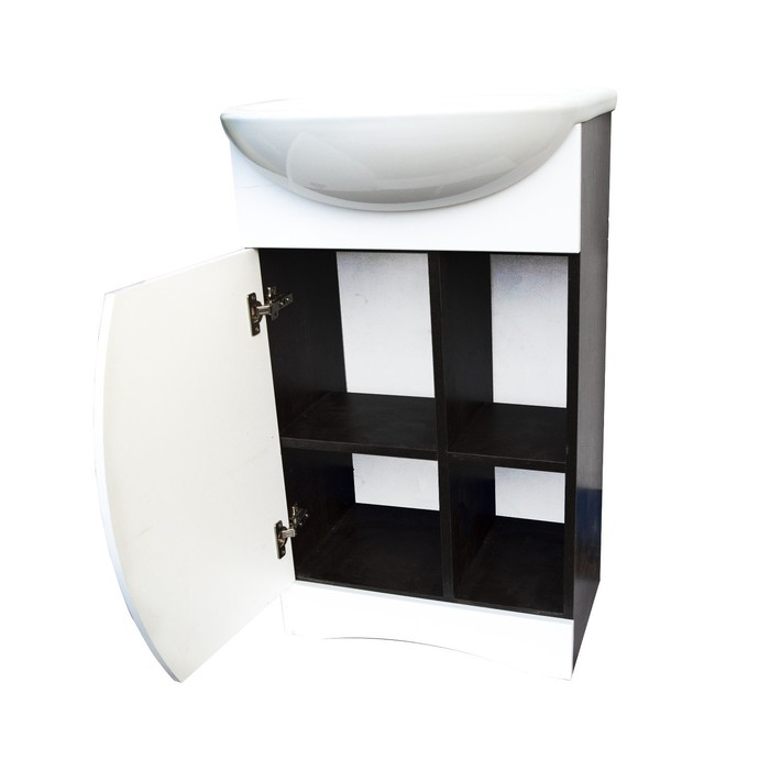 Комплект мебели для ванной: Тумба Комплект мебели для ванной: Тумба "Каспия" + раковина "Элегия", 51 х 41,5 х 84 см