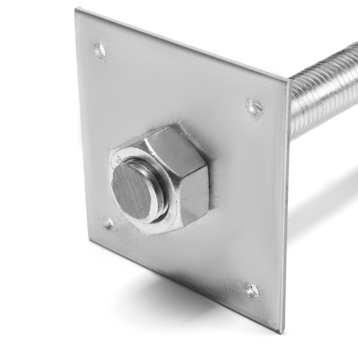 Анкер ТУНДРА, регулируемый по высоте, оцинкованный, М20х200х100 мм