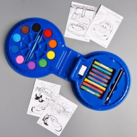 Набор для рисования, 20 предметов "Самый быстрый", Тачки