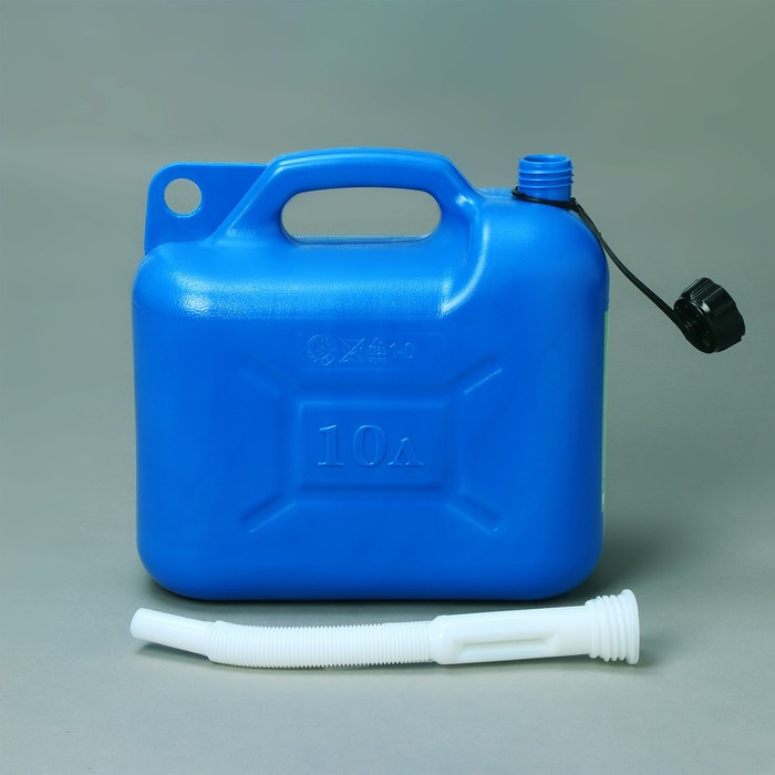 Канистра ГСМ «Звезда», 10 л, с заливным устройством, крышка МИКС Канистра ГСМ «Звезда», 10 л, с заливным устройством, крышка МИКС