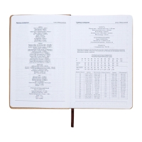 Ежедневник недатированный, А5, 140л, клетка, обл.кожзам, с хлястиком, Полоски бежевый Ежедневник недатированный, А5, 140л, клетка, обл.кожзам, с хлястиком, Полоски бежевый