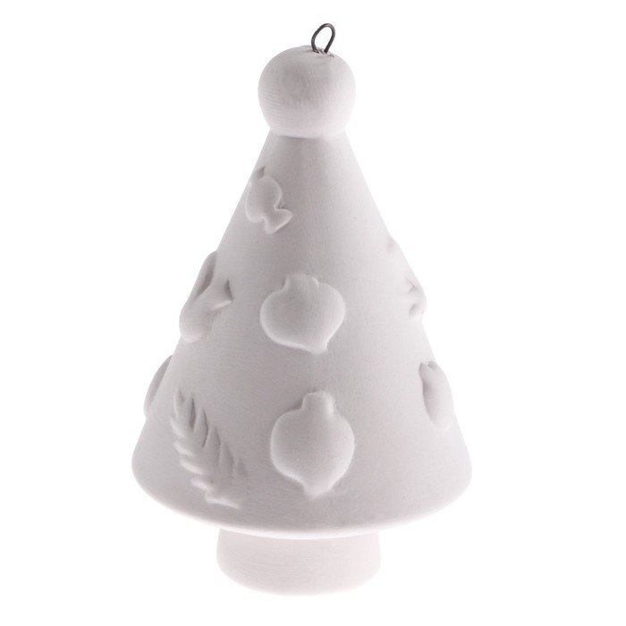 Новый год! Ёлочное украшение под раскраску &laquo;Елочка с гирляндой&raquo; с подвесом, кисть