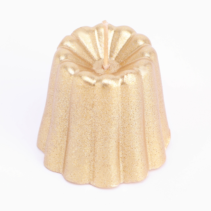 Свеча фигурная "Шар граненый", 6,5х6,5 см, бронза