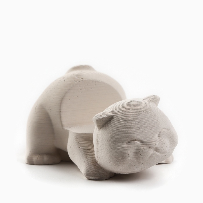 Подставка для телефона &laquo;Котик&raquo;, белая, 6,5 х 5 см