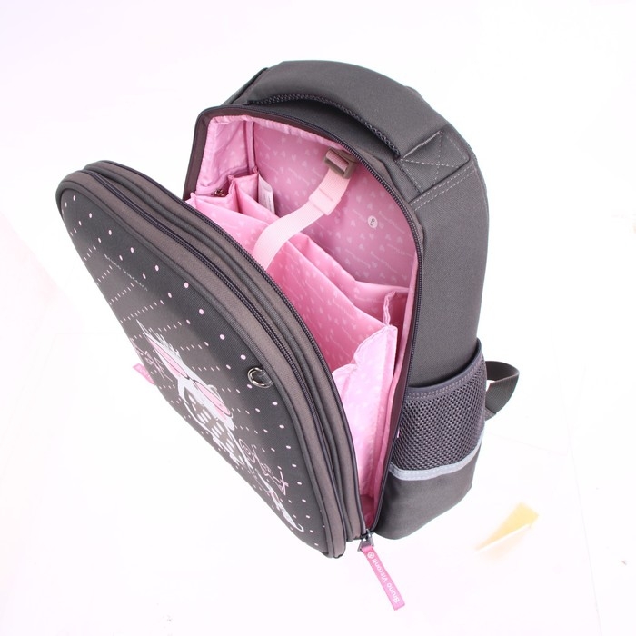 Рюкзак каркасный 36 х 28 х 17 см, + пенал, Bruno Visconti "Кошечка на прогулке"