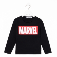 Футболка с длинным рукавом Marvel, рост 86-92, черный
