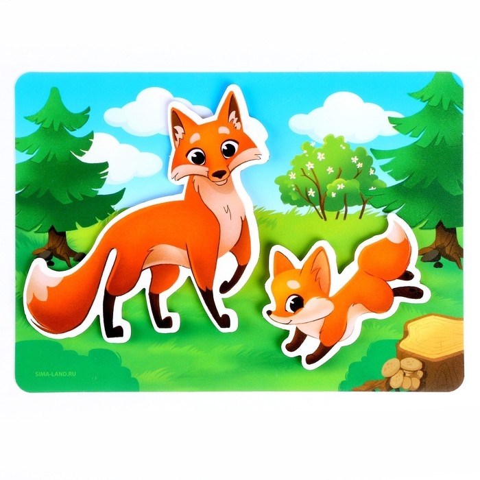 Развивающая игра на липучках &laquo;&lrm;Изучаем животных. Мамы и малыши&raquo;&lrm;