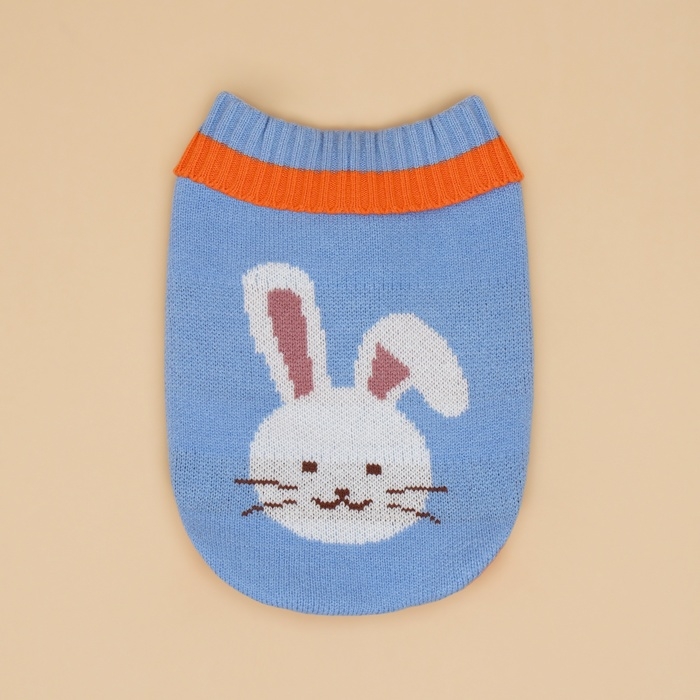 Свитер "Зайка", M (ДС 26, ОШ 26, ОГ 28-46 см)