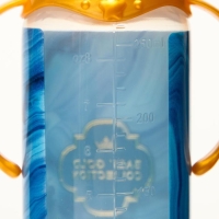 Бутылочка для кормления &laquo;Золотая коллекция: агат&raquo;, классическое горло, 250 мл., от 3 мес., цилиндр, с ручками