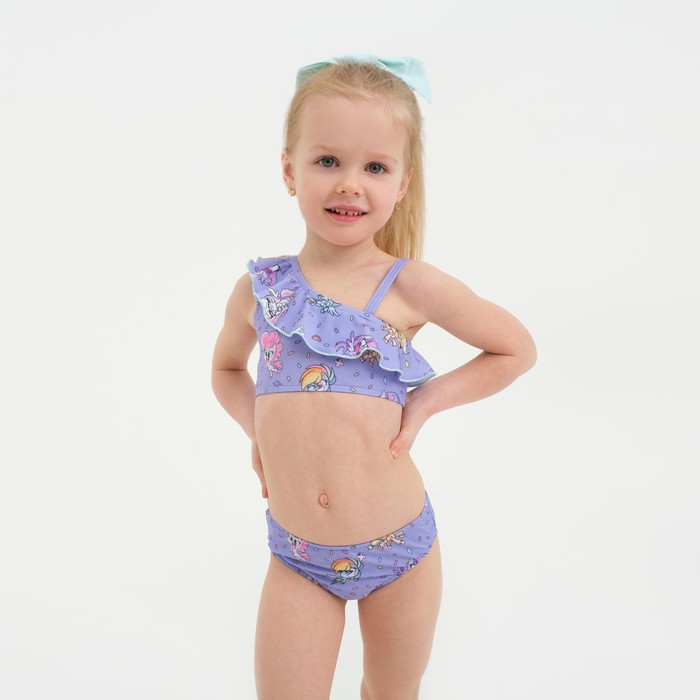 Купальник детский Мой маленький пони, рост 98-104 (30), фиолетовый