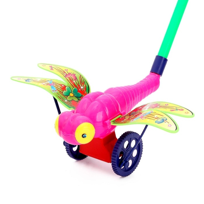 Каталка на палке «Стрекоза», длина ручки 40 см, МИКС Каталка на палке «Стрекоза», длина ручки 40 см, МИКС